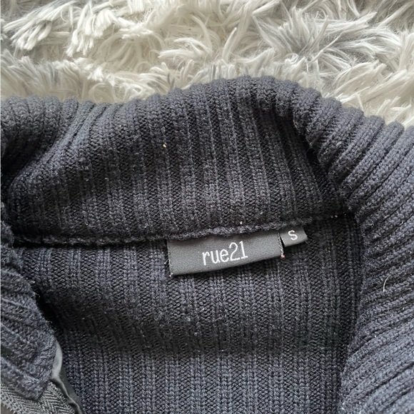 Rue 21 bomber style jacket, black, size small - Picture 2 of 5